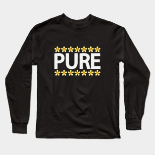 Pure creative typographic artwork Long Sleeve T-Shirt